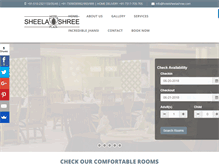 Tablet Screenshot of hotelsheelashree.com